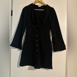 B Darlin Black Long Sleeve Dress